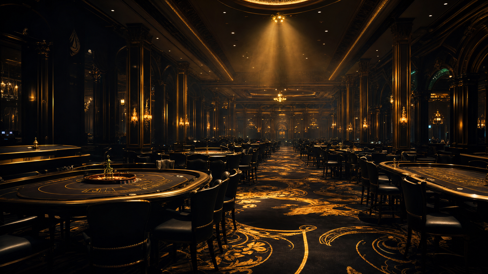 Premium casino atmosphere background for Donbet banner