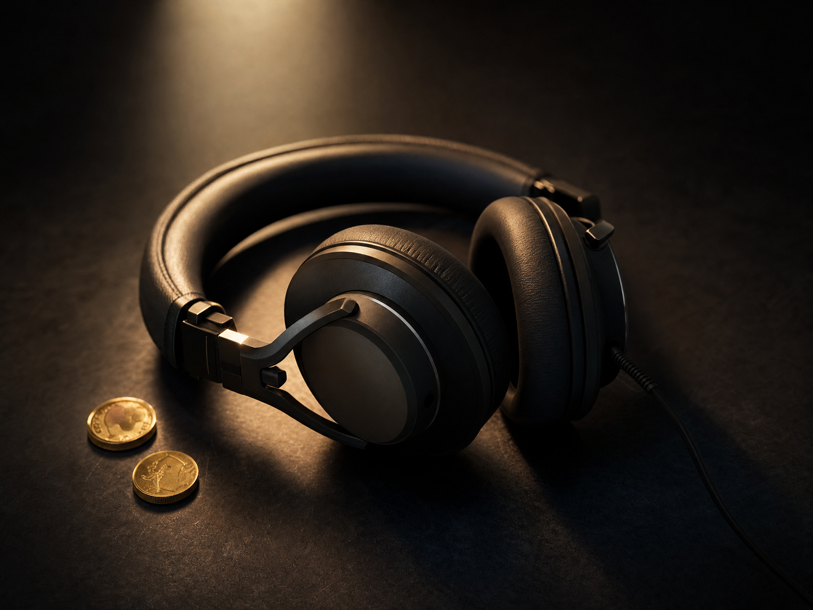 Support headset and coins representing Donbet's 24/7 live chat customer support