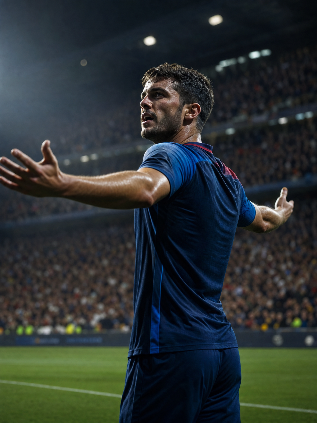 Footballer celebrating a goal — Donbet sports betting section